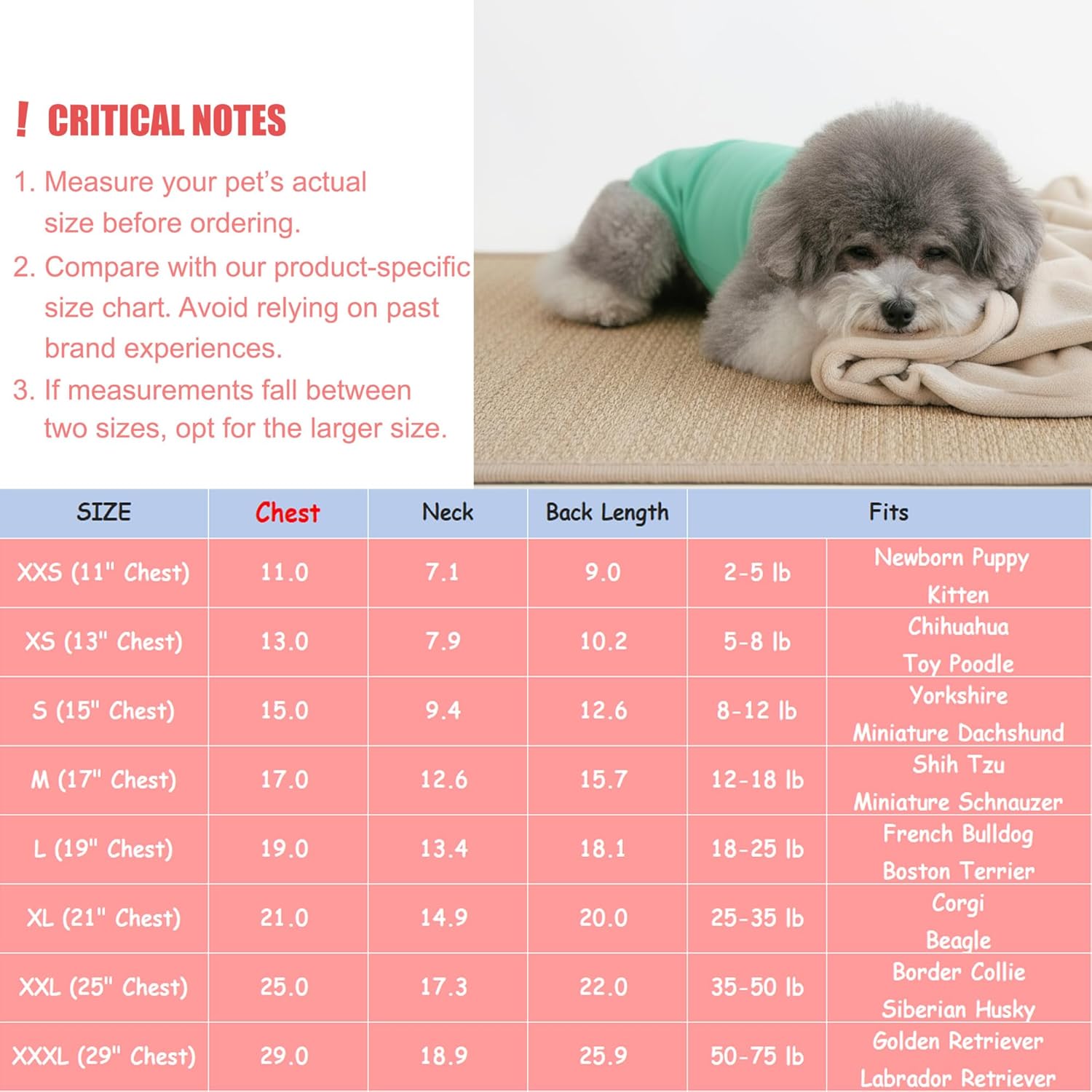 Size S/M....Chol&Vivi Dog Shirt Clothes, 2pcs Shirt for Large Size Dog, Blank Pet Cotton Sleeveless Apparel Soft and Lightweight, Tank Top for All Breeds, Red and Orange